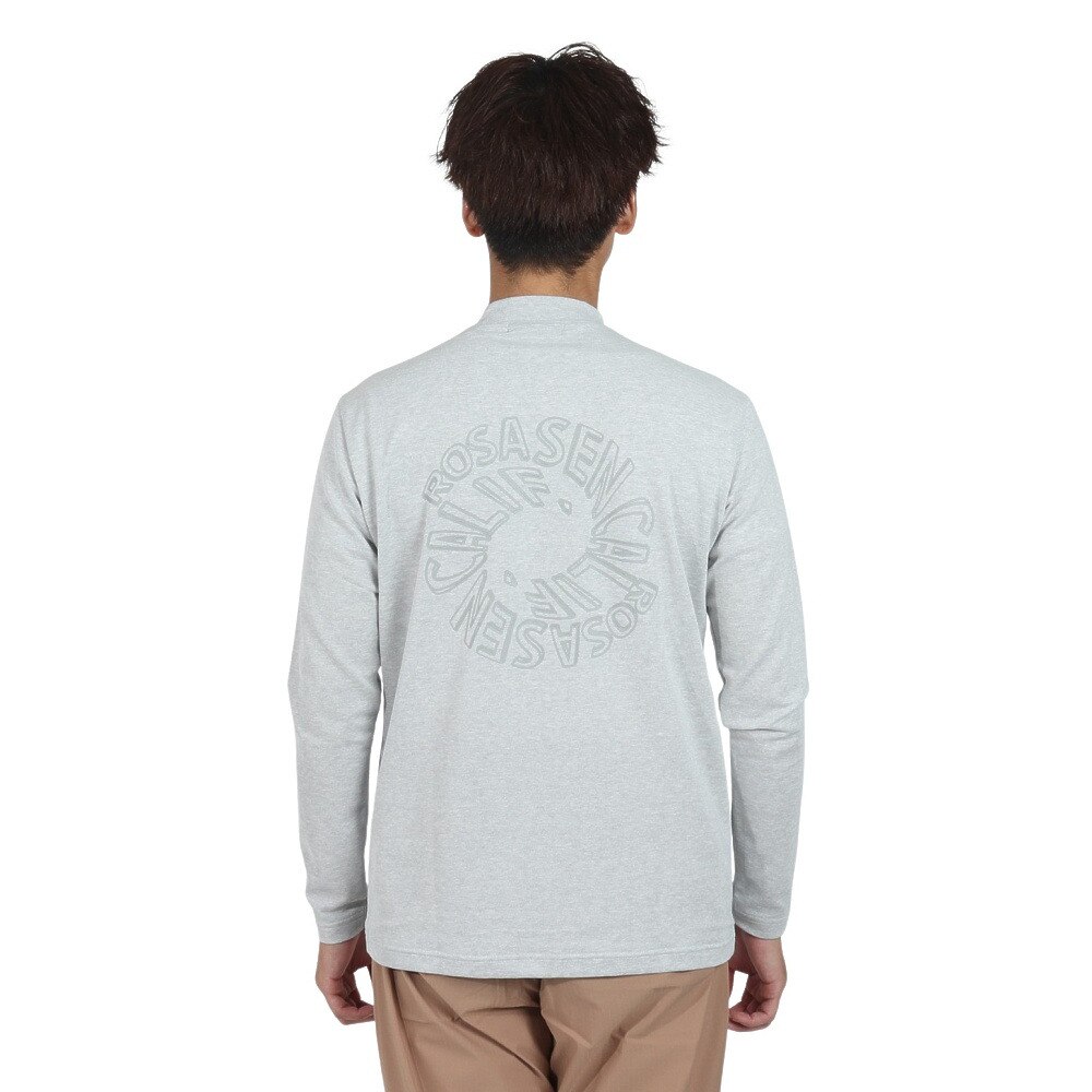 ROSASEN（メンズ）ゴルフウェア ストレッチ カノコインレー 長袖モックネック 044-22811-013-24AW