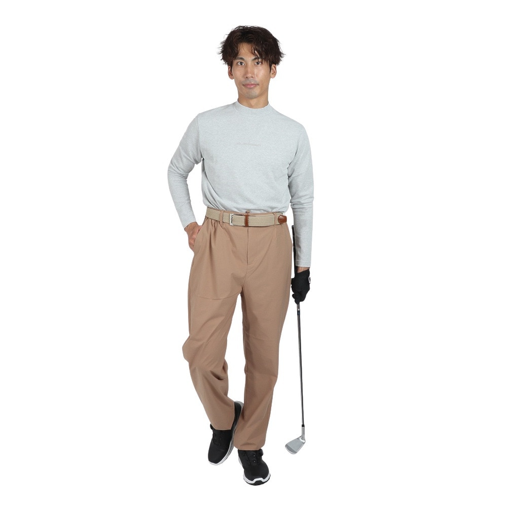 ROSASEN（メンズ）ゴルフウェア ストレッチ カノコインレー 長袖モックネック 044-22811-013-24AW