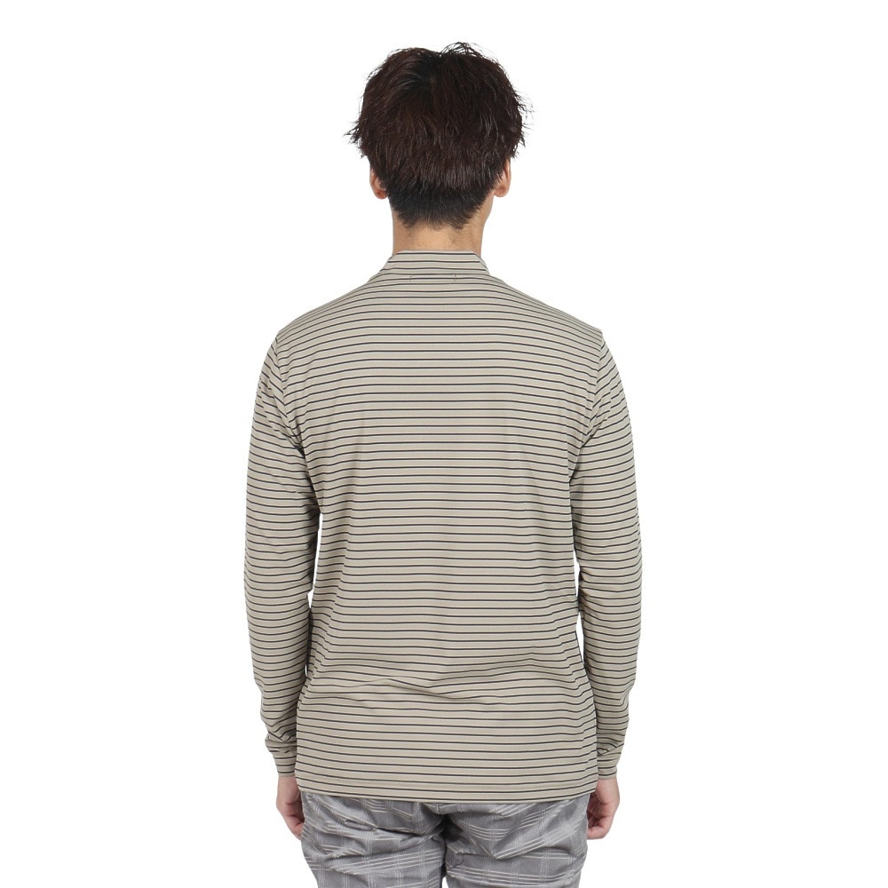 ROSASEN（メンズ）ゴルフウェア ベアテン ボーダー長袖モックネック 044-22911-027-24AW