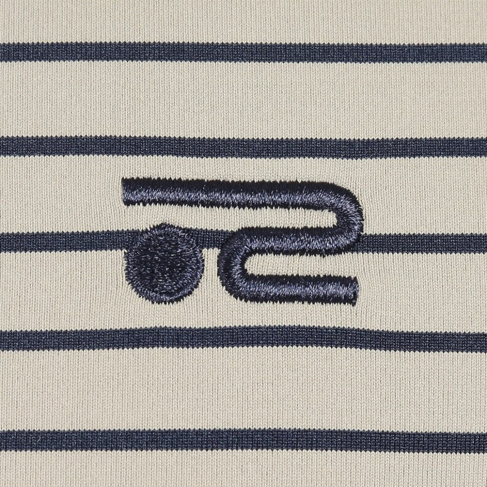 ROSASEN（メンズ）ゴルフウェア ベアテン ボーダー長袖モックネック 044-22911-027-24AW