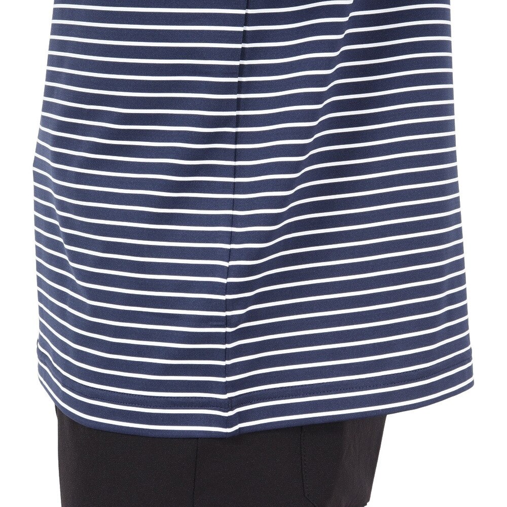 ROSASEN（メンズ）ゴルフウェア 吸水速乾 ベアテンボーダー 長袖モックネックシャツ 044-22911-098-24AW