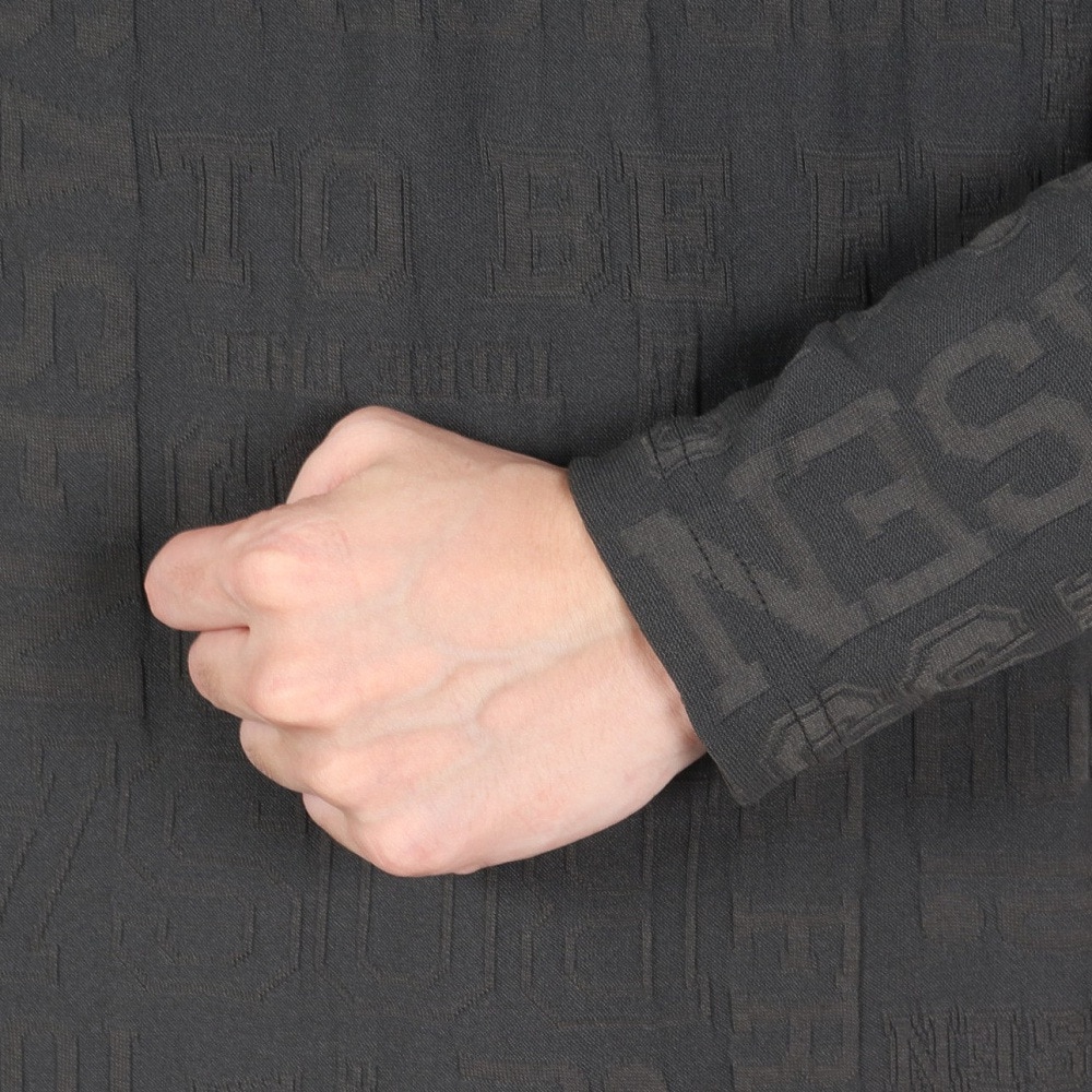 ROSASEN（メンズ）ゴルフウェア リンクスジャカード ハーフジップ 長袖ハイネック 044-22912-018-24AW
