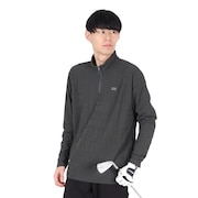 (メンズ)ゴルフウェア リンクスジャカード ハーフジップ 長袖ハイネック 044-22912-018-24AW
