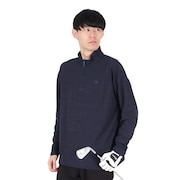 (メンズ)ゴルフウェア リンクスジャカード ハーフジップ 長袖ハイネック 044-22912-098-24AW