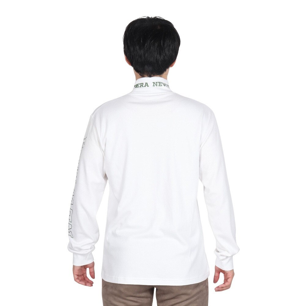 ニューエラ（NEW ERA）（メンズ、レディース）ゴルフウェア 保温 軽量 長袖 スウェット ハイカラー ウォーム Tシャツ Sleeve Logo 14326414