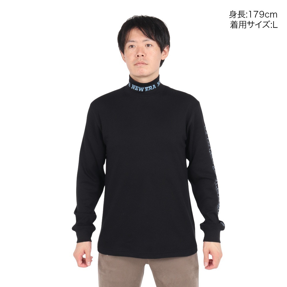 ニューエラ（NEW ERA）（メンズ、レディース）ゴルフウェア 保温 軽量 長袖 スウェット ハイカラー ウォーム Tシャツ Sleeve Logo 14326415