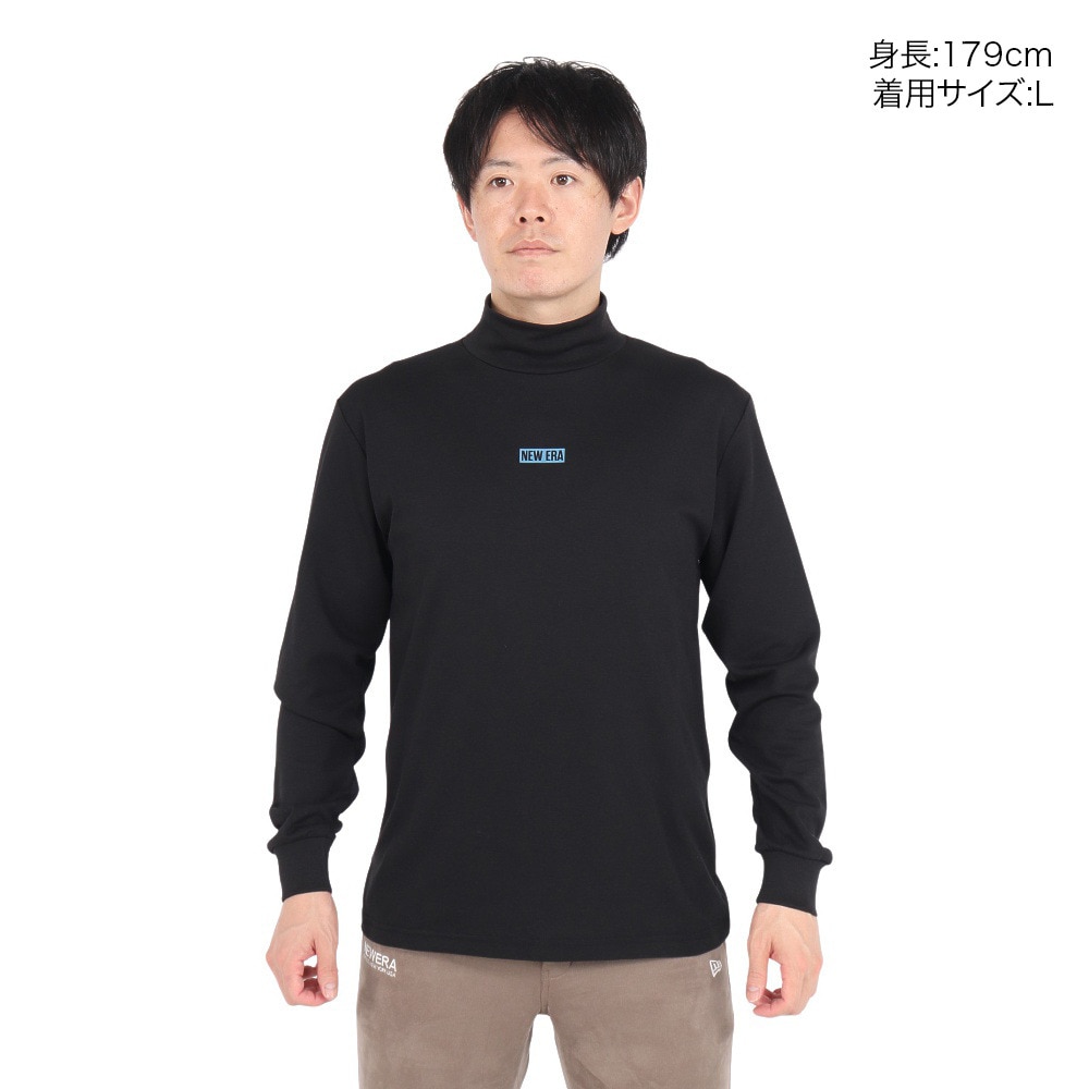 ニューエラ（NEW ERA）（メンズ、レディース）ゴルフウェア 吸汗速乾 スウェット ハイカラー 長袖 パフォーマンス Tシャツ スタッツ 14326423