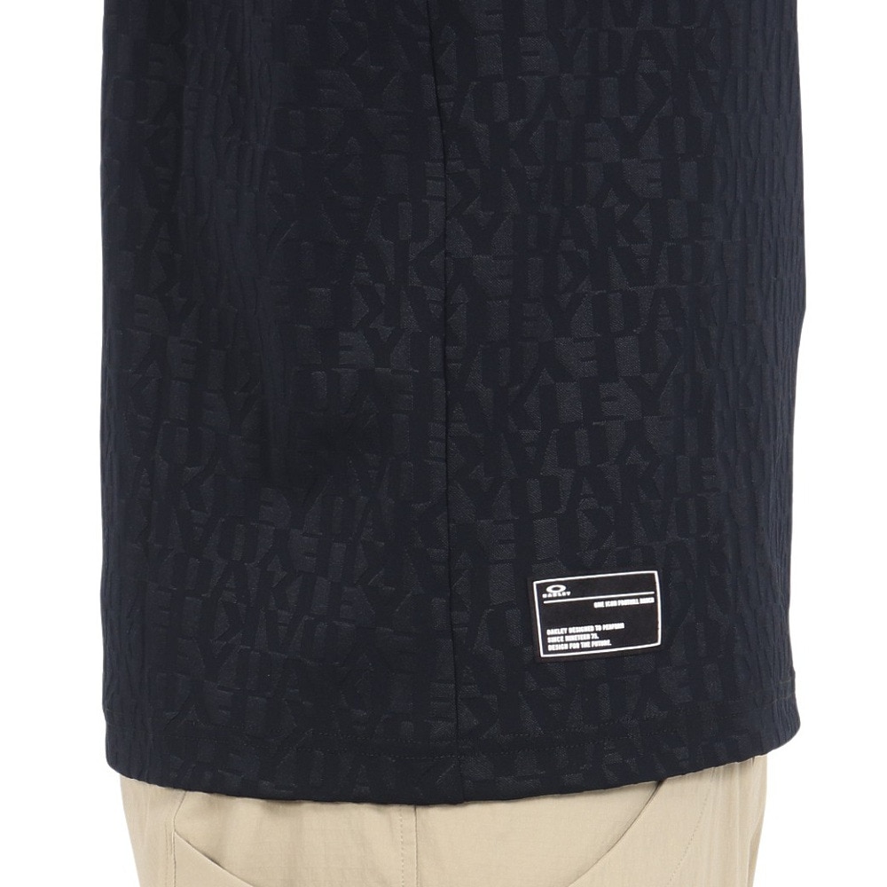 オークリー（OAKLEY）（メンズ）ゴルフウェア 長袖 STALWART ジャガード モック シャツ FOA407330-02E