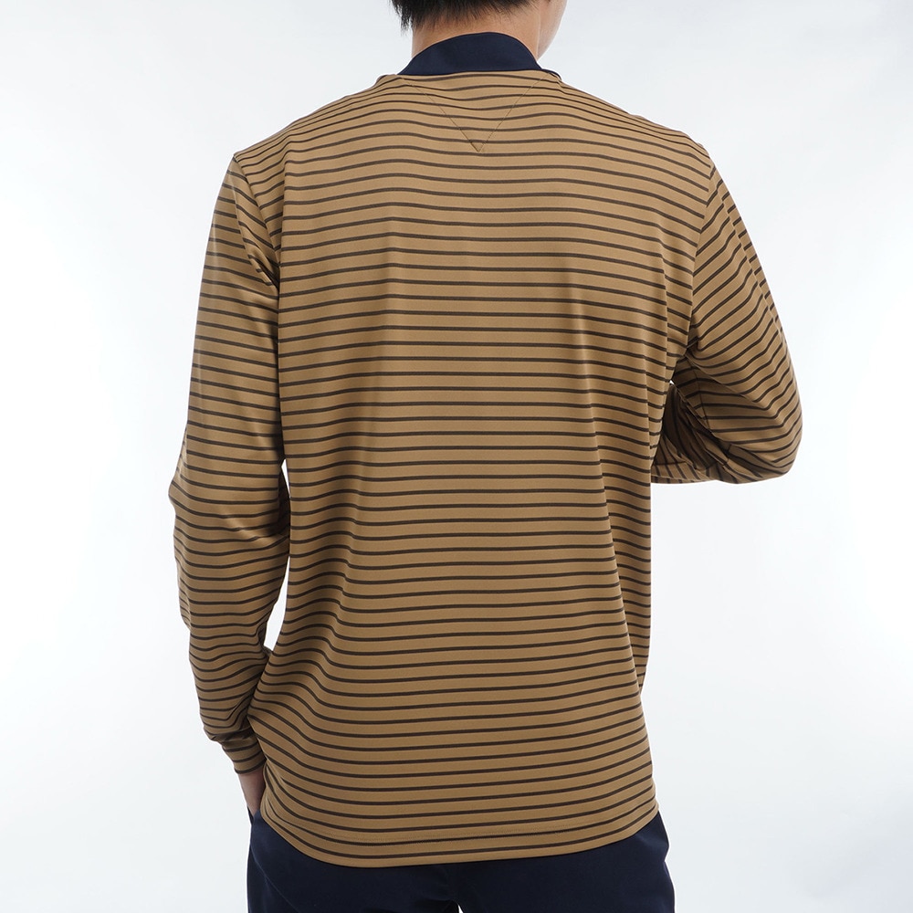 トミー ヒルフィガー ゴルフ（TOMMY HILFIGER GOLF）（メンズ）ゴルフウェア UVカット 長袖モックネックシャツ THMA454-MOCA