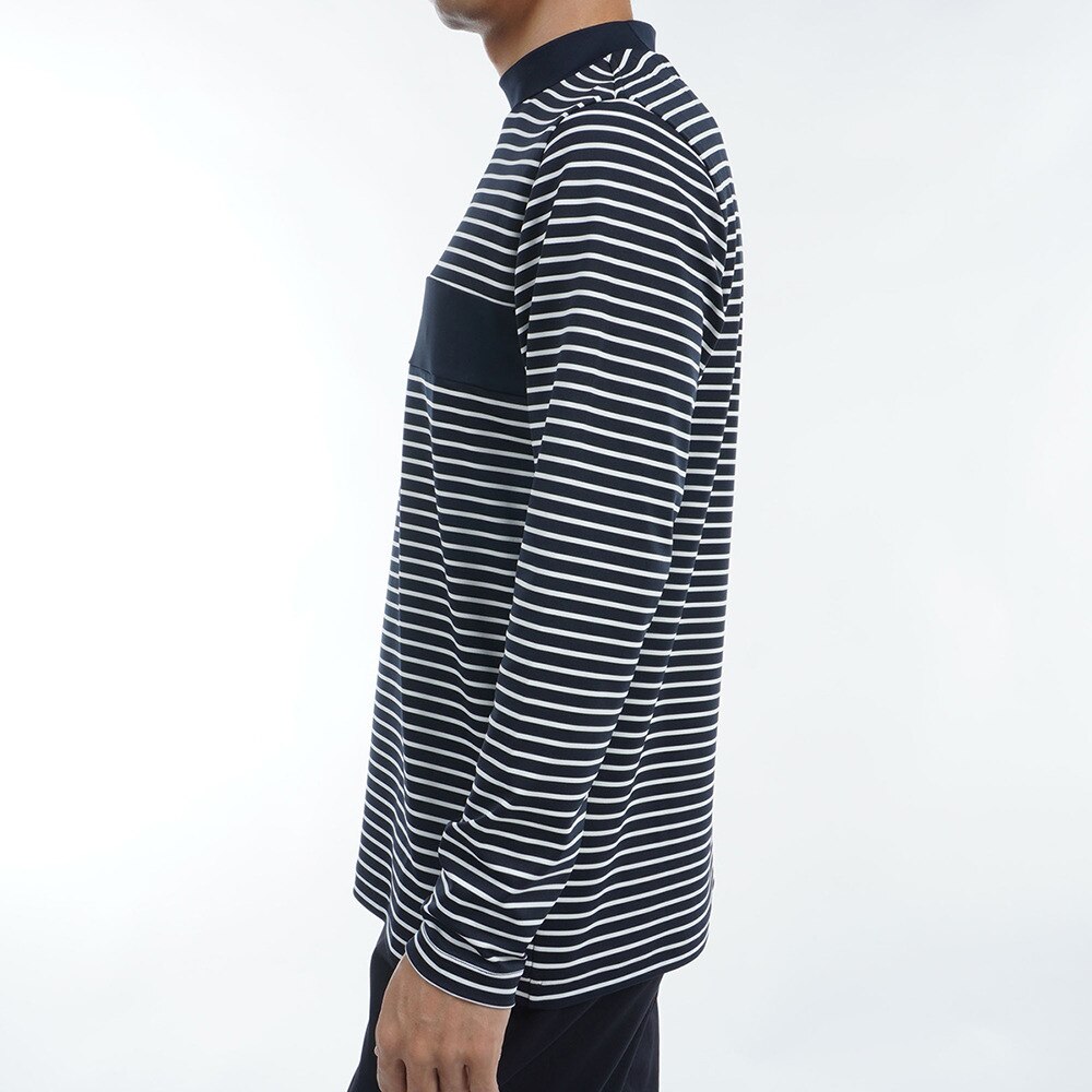 トミー ヒルフィガー ゴルフ（TOMMY HILFIGER GOLF）（メンズ）ゴルフウェア UVカット 長袖モックネックシャツ THMA454-WNVY