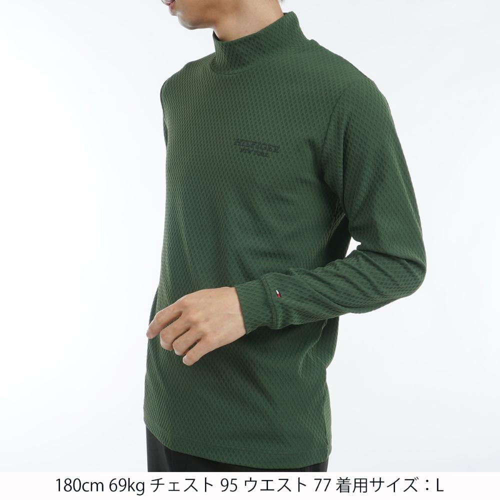 トミー ヒルフィガー ゴルフ（TOMMY HILFIGER GOLF）（メンズ）ゴルフウェア 長袖ハイネックシャツ THMA486-GRN