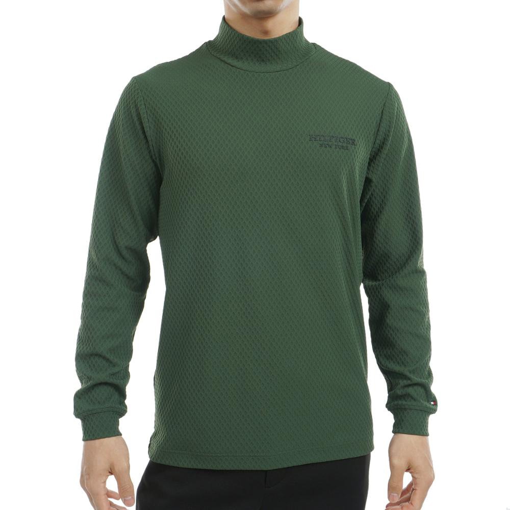 トミー ヒルフィガー ゴルフ（TOMMY HILFIGER GOLF）（メンズ）ゴルフウェア 長袖ハイネックシャツ THMA486-GRN
