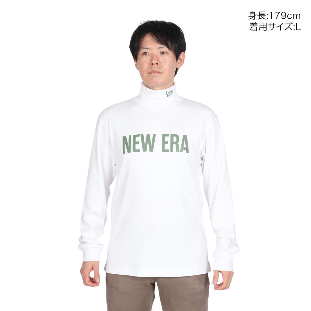 ニューエラ（NEW ERA）（メンズ、レディース）ゴルフウェア 保温 軽量 長袖 スウェット ハイカラー ウォーム Tシャツ Straight Logo 14326411