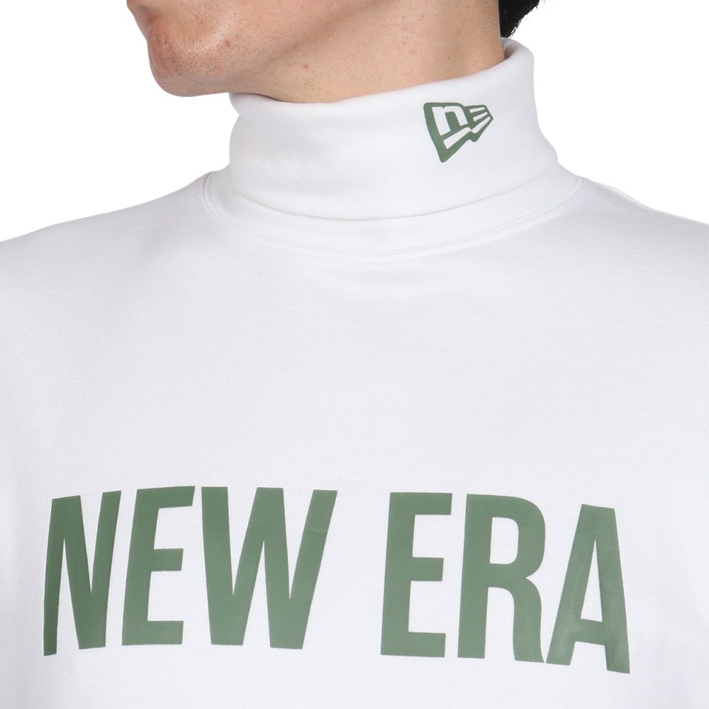 ニューエラ（NEW ERA）（メンズ、レディース）ゴルフウェア 保温 軽量 長袖 スウェット ハイカラー ウォーム Tシャツ Straight Logo 14326411