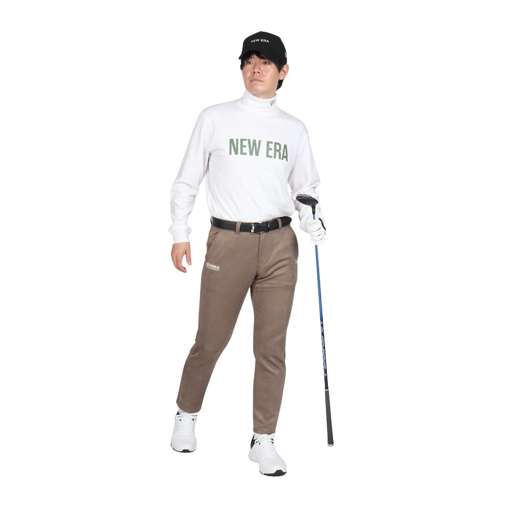 ニューエラ（NEW ERA）（メンズ、レディース）ゴルフウェア 保温 軽量 長袖 スウェット ハイカラー ウォーム Tシャツ Straight Logo 14326411