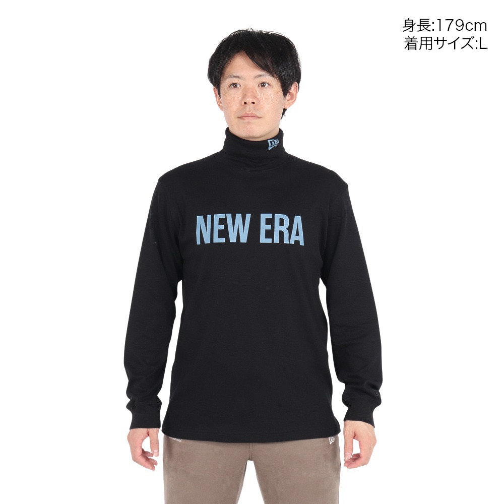 ニューエラ（NEW ERA）（メンズ、レディース）ゴルフウェア 保温 軽量 長袖 スウェット ハイカラー ウォーム Tシャツ Straight Logo 14326412