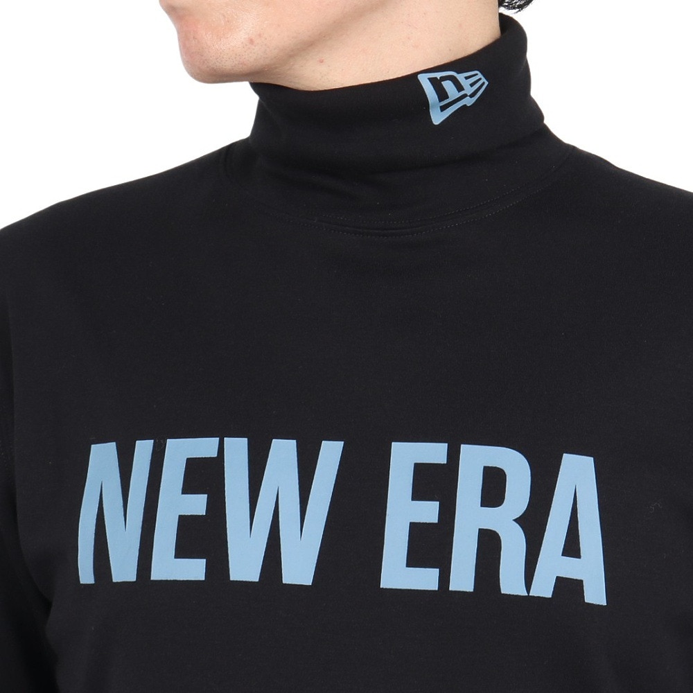 ニューエラ（NEW ERA）（メンズ、レディース）ゴルフウェア 保温 軽量 長袖 スウェット ハイカラー ウォーム Tシャツ Straight Logo 14326412
