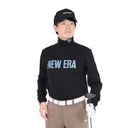 (メンズ、レディース)ゴルフウェア 保温 軽量 長袖 スウェット ハイカラー ウォーム Tシャツ Straight Logo 14326412 14326411