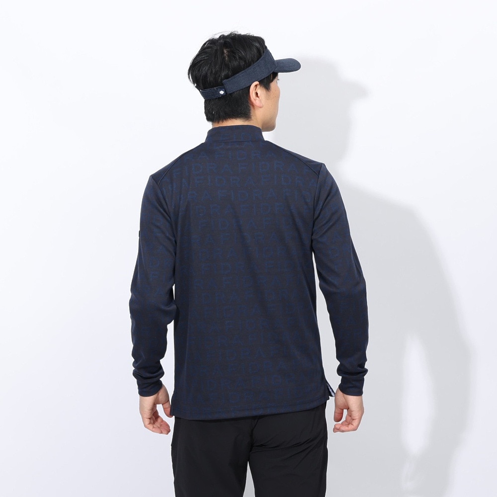 FIDRA - 新品　フィドラ　メンズ　ハイネックセーター　ゴルフ　　XL  濃紺 フィドラ（FIDRA）（メンズ）ゴルフウェア 吸湿 発熱 FIDRAロゴ