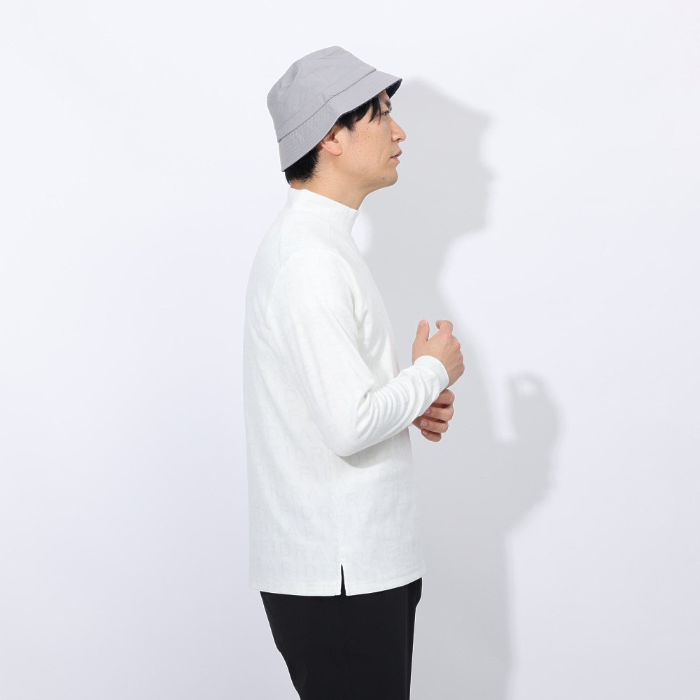 フィドラ（FIDRA）（メンズ）ゴルフウェア 吸湿 発熱 FIDRAロゴ 長袖 ハイネック FD5STG10 WHT