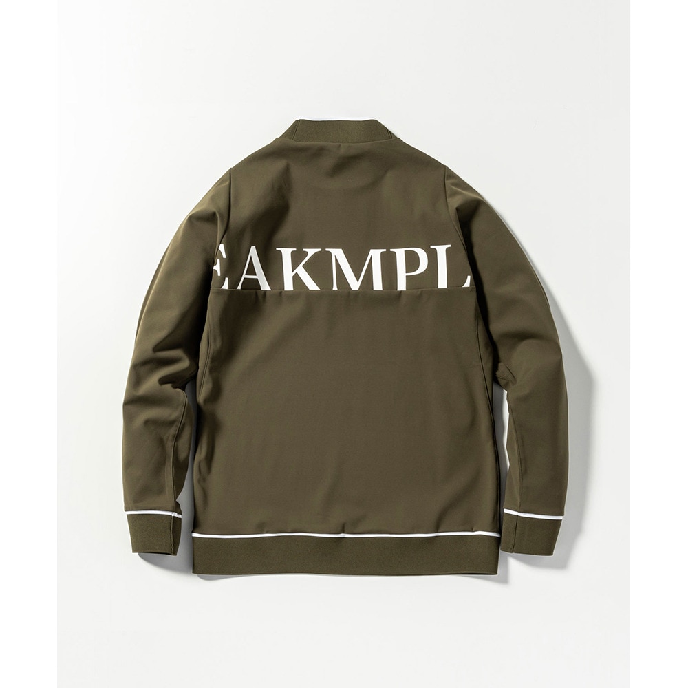 リュクスエイケイエムプラス（LUXEAKMPLU）（メンズ）ゴルフウェア CHEST ロゴモックネックシャツ LAT-24050khaki