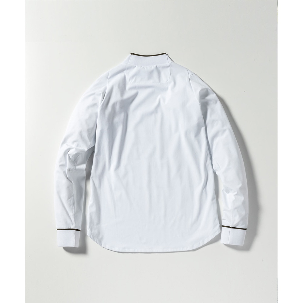 リュクスエイケイエムプラス（LUXEAKMPLU）（メンズ）ゴルフウェア ビッグロゴモックネックインナー LAT-24051white