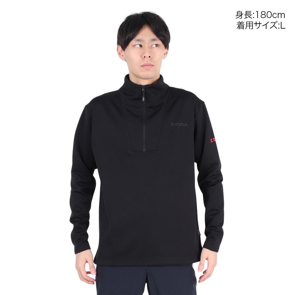 フィドラ（FIDRA）（メンズ）ゴルフウェア ハーフジップ 長袖 モック