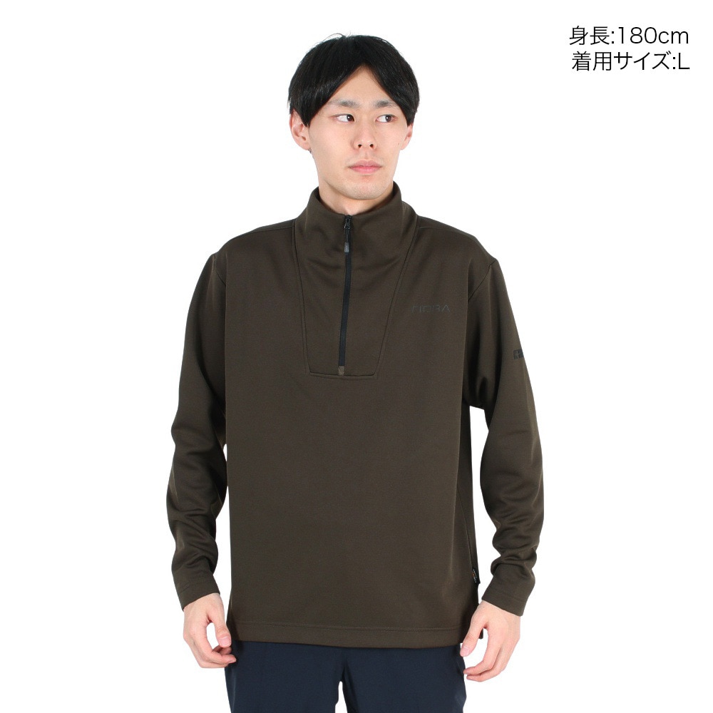 フィドラ（FIDRA）（メンズ）ゴルフウェア ハーフジップ 長袖 モック