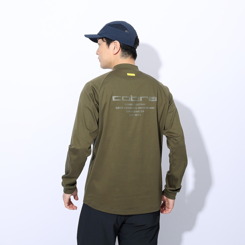 コブラ（Cobra）（メンズ）ゴルフウェア 長袖 バックプリント モックネックシャツ 631506-03