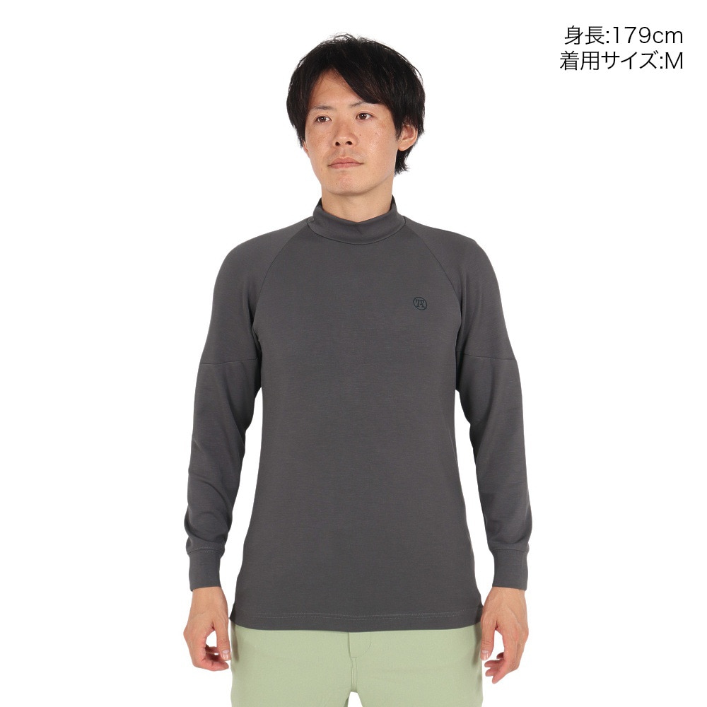 トミーアーマー（Tommy Armour）（メンズ）ゴルフウェア 吸湿発熱 長袖 ヒートクロス 3D モックネック TANB24F030003 GRY