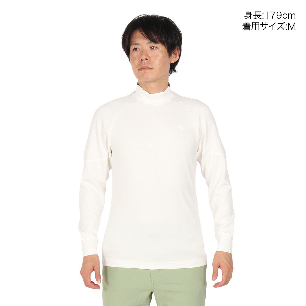 トミーアーマー（Tommy Armour）（メンズ）ゴルフウェア 吸湿発熱 長袖 ヒートクロス 3D モックネック TANB24F030003 WHT