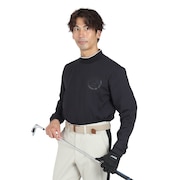 (メンズ)ゴルフウェア ラインカラー モックネック シャツ 631654