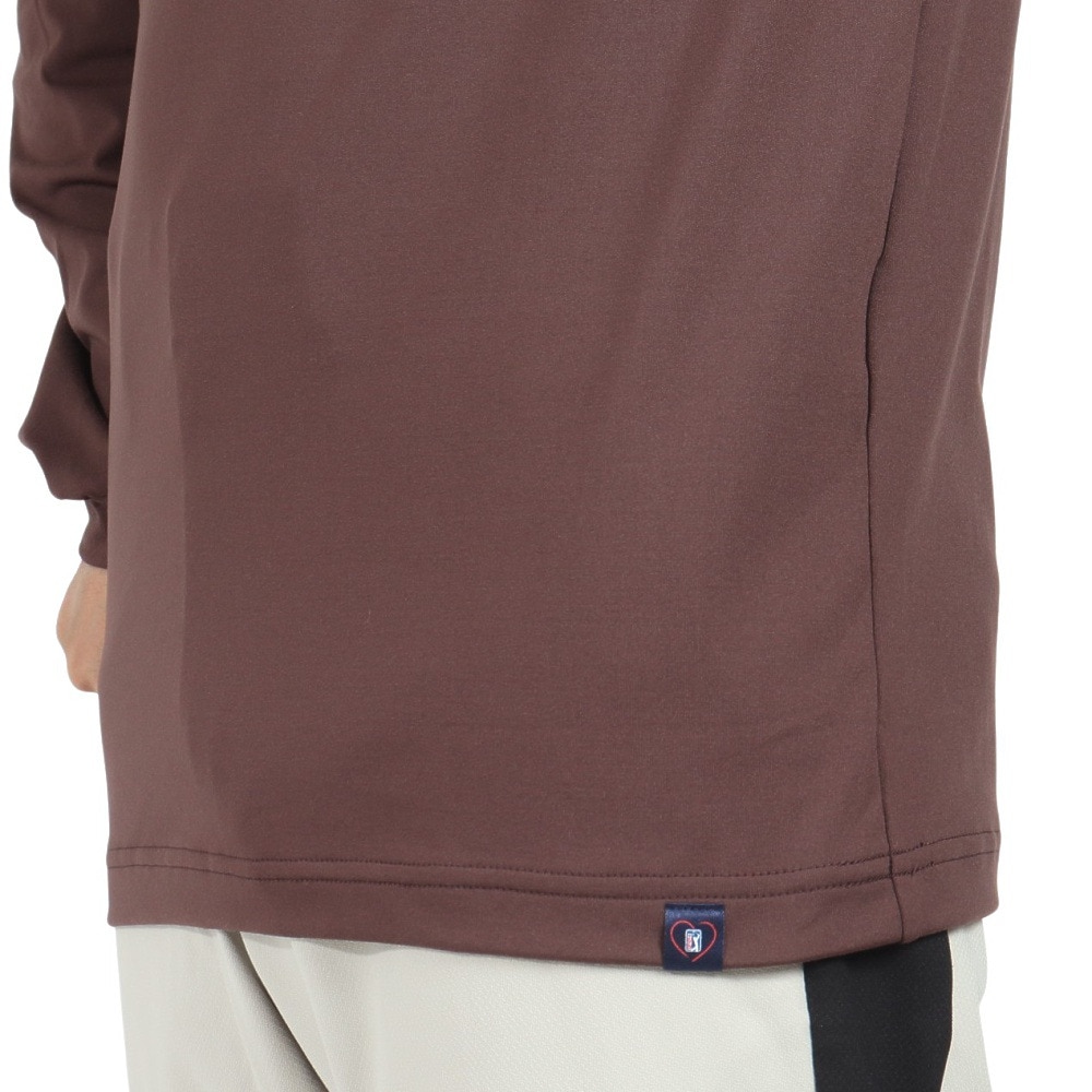 プーマ（PUMA）（メンズ）ゴルフウェア ラインカラー モックネック シャツ 631654-02