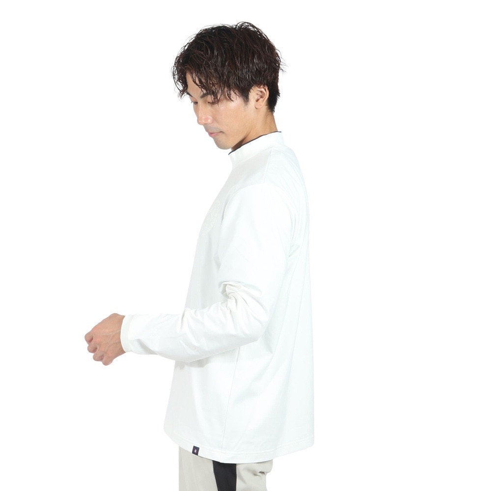 プーマ（PUMA）（メンズ）ゴルフウェア 長袖 ラインカラー モックネック シャツ 631654-04