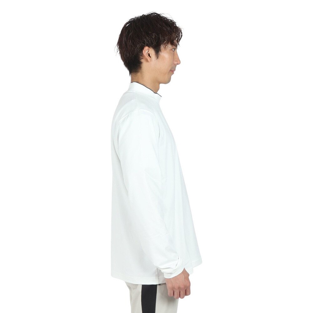 プーマ（PUMA）（メンズ）ゴルフウェア 長袖 ラインカラー モックネック シャツ 631654-04