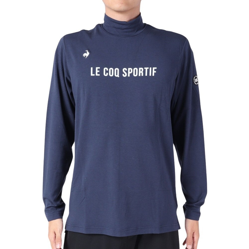 ルコックスポルティフ（lecoqsportif）（メンズ）ゴルフウェア ストレッチフォーサー 長袖ハイネックシャツ QGMWJB12 NV00