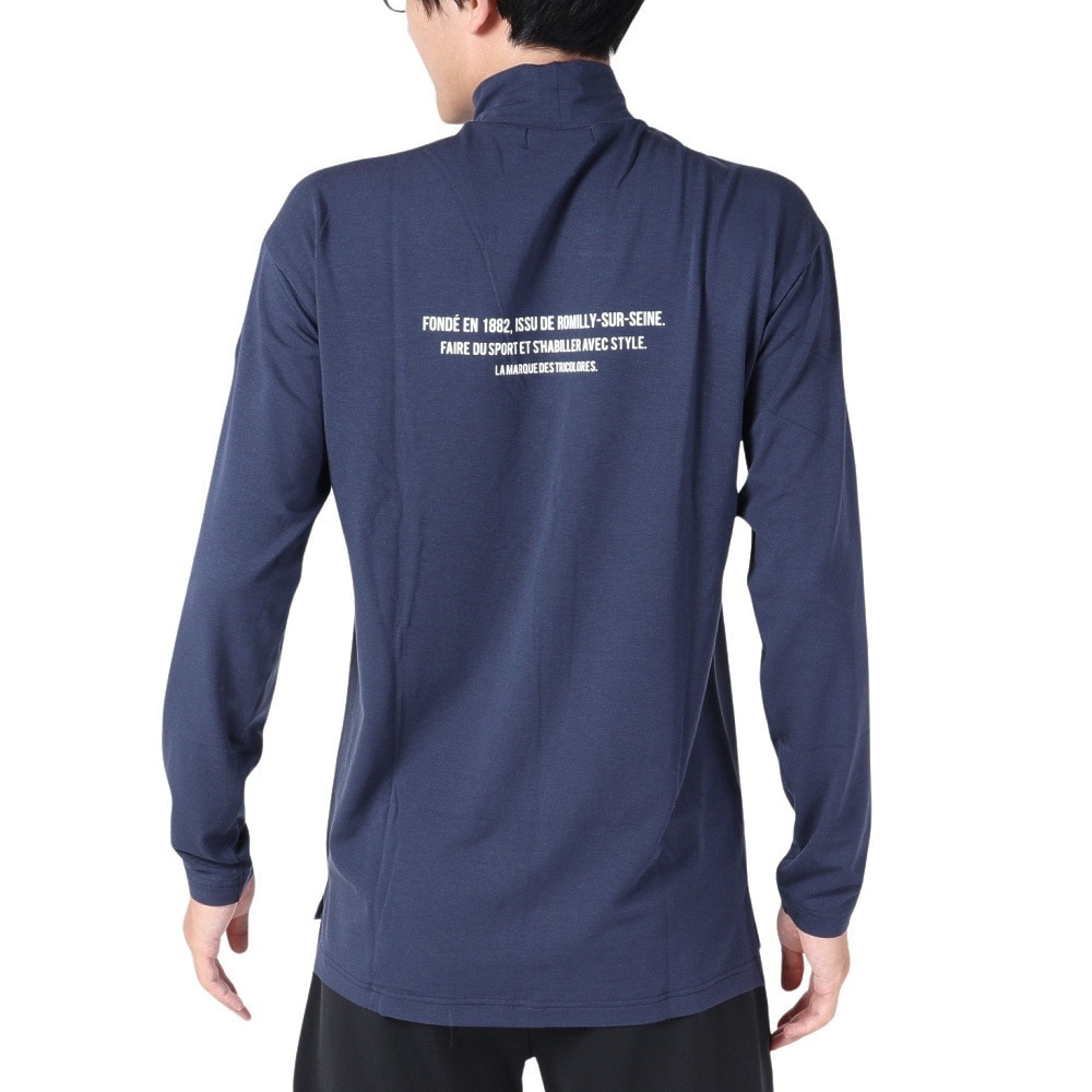 ルコックスポルティフ（lecoqsportif）（メンズ）ゴルフウェア ストレッチフォーサー 長袖ハイネックシャツ QGMWJB12 NV00