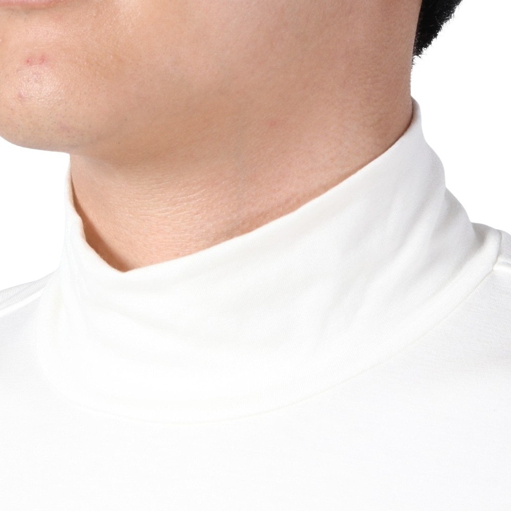 ルコックスポルティフ（lecoqsportif）（メンズ）ゴルフウェア 保温 ストレッチフォーサー 長袖ハイネックシャツ QGMWJB12 WH00