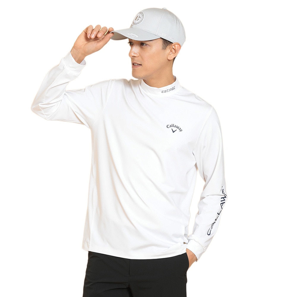 キャロウェイ（CALLAWAY）（メンズ）ゴルフウェア ひんやり感 ストレッチスムース 長袖モックネックシャツ C25133101-1030