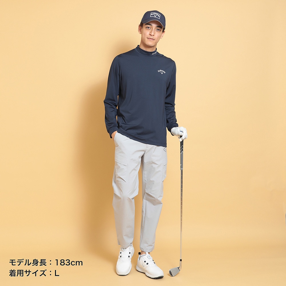 キャロウェイ（CALLAWAY）（メンズ）ゴルフウェア ひんやり感 ストレッチスムース 長袖モックネックシャツ C25133101-1120