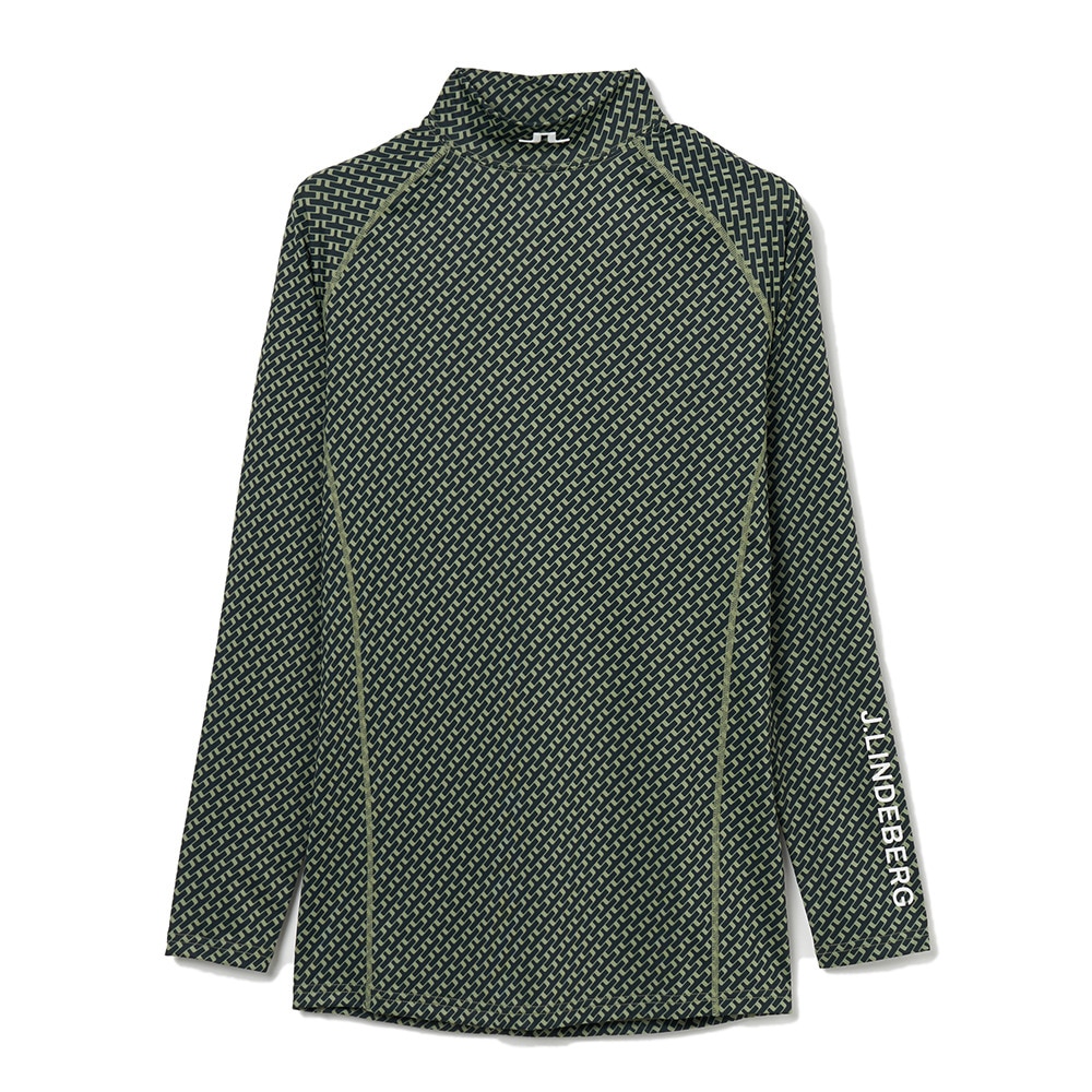 J.LINDEBERG（メンズ）ゴルフウェア Ello コンプレッションプリントシャツ 071-23212-026