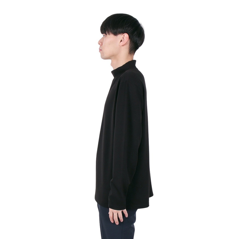 シルバースコット845（SILVERSCOTT845）（メンズ）ゴルフウェア 吸湿発熱 長袖 モックネック シャツ SS24FWT011 BLK