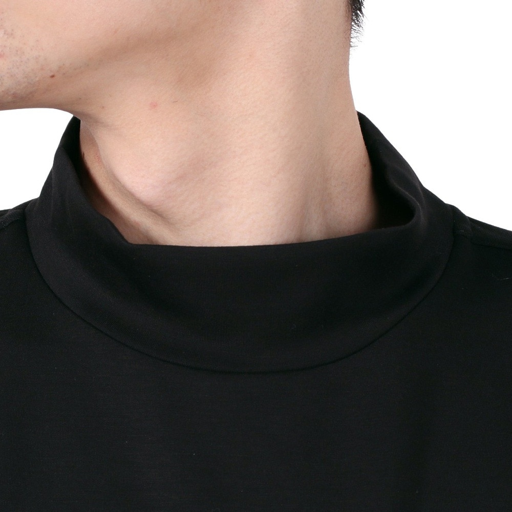 シルバースコット845（SILVERSCOTT845）（メンズ）ゴルフウェア 吸湿発熱 長袖 モックネック シャツ SS24FWT011 BLK