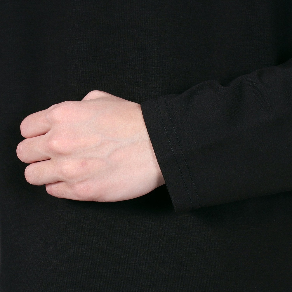 シルバースコット845（SILVERSCOTT845）（メンズ）ゴルフウェア 吸湿発熱 長袖 モックネック シャツ SS24FWT011 BLK