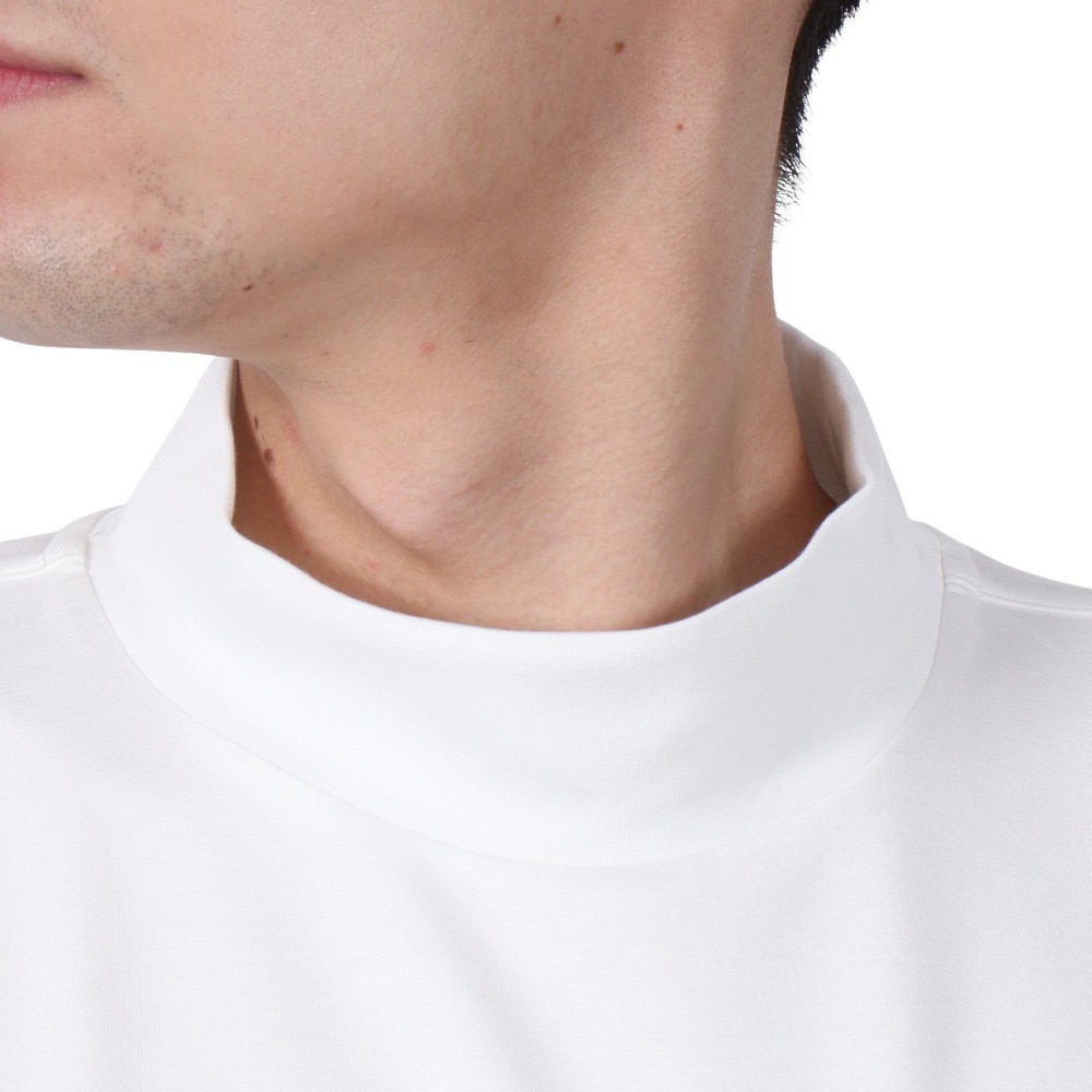 シルバースコット845（SILVERSCOTT845）（メンズ）ゴルフウェア 吸湿発熱 長袖 モックネック シャツ SS24FWT011 WHT
