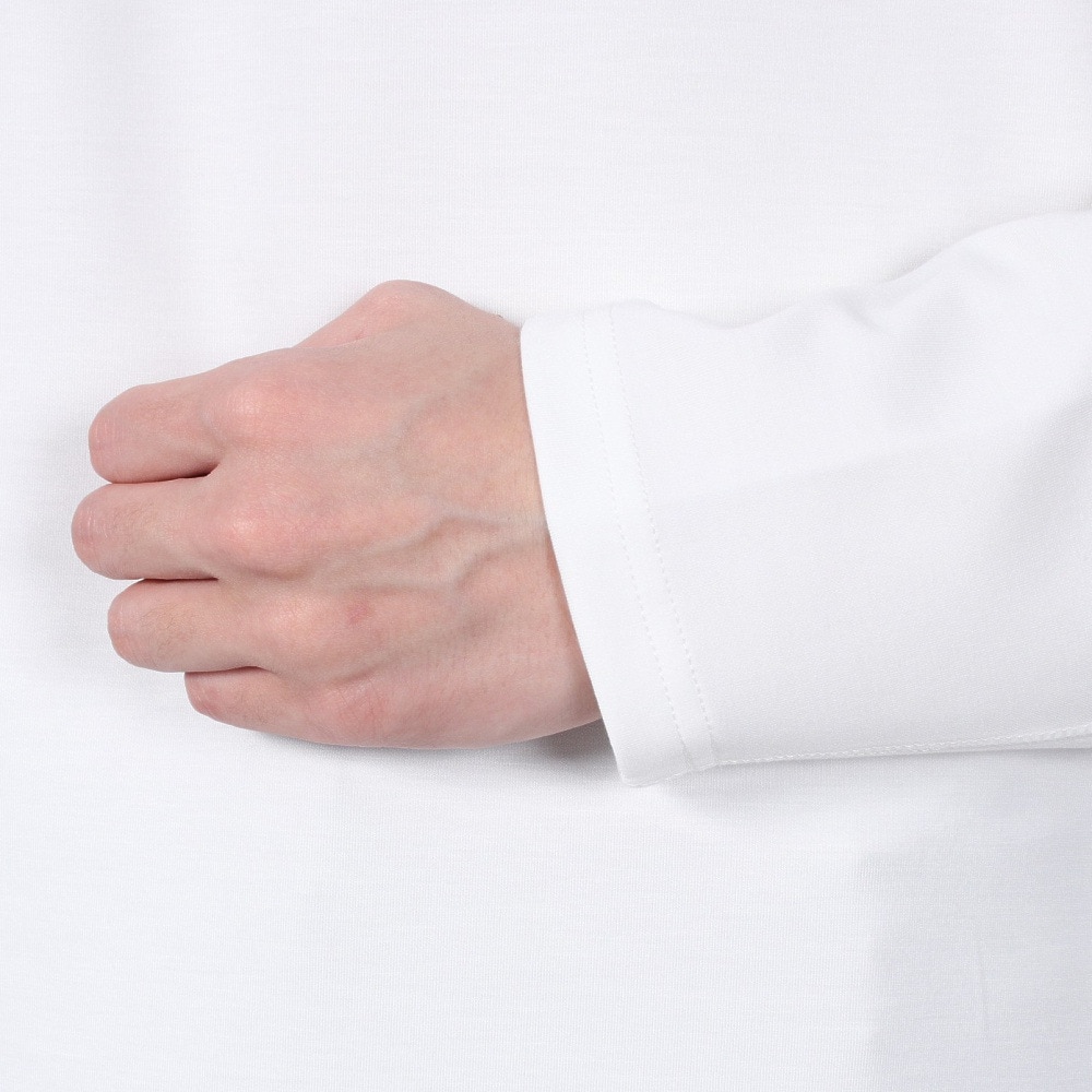 シルバースコット845（SILVERSCOTT845）（メンズ）ゴルフウェア 吸湿発熱 長袖 モックネック シャツ SS24FWT011 WHT