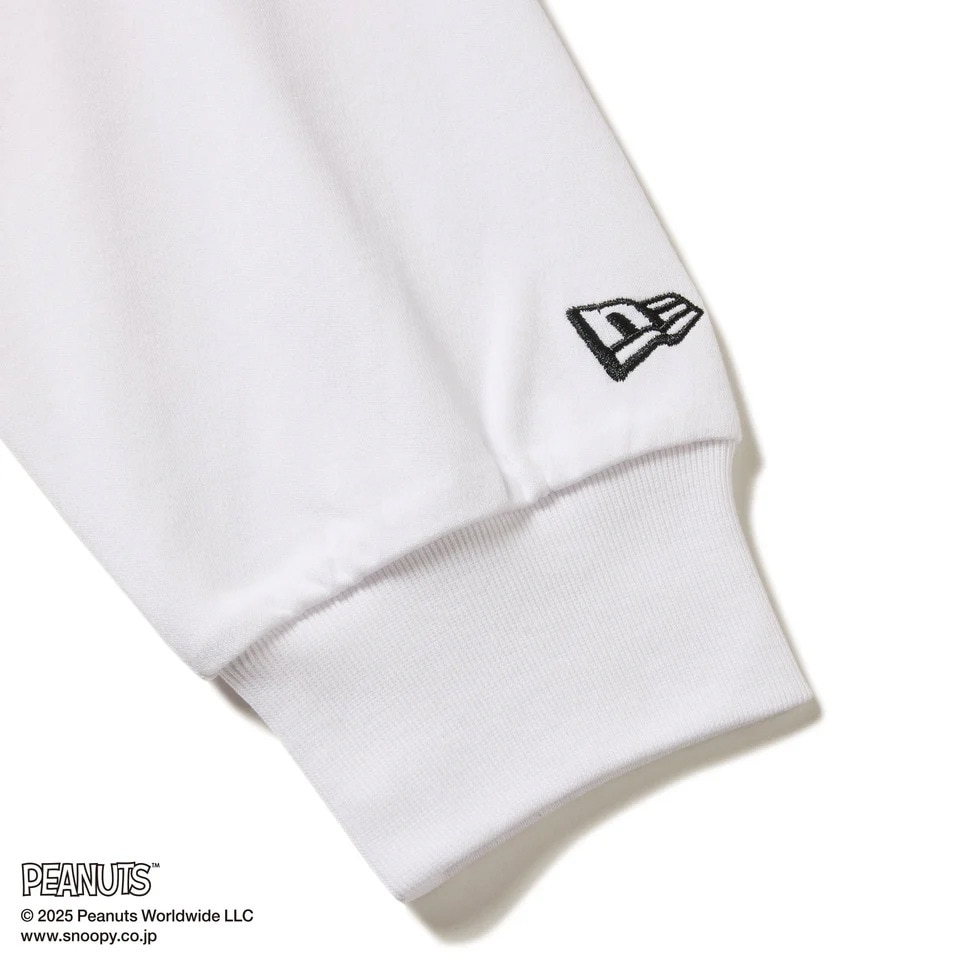 ニューエラ（NEW ERA）（メンズ、レディース）ゴルフウェア 長袖 ハイカラー パフォーマンス Tシャツ PEANUTS ピーナッツ ホワイト 14344459