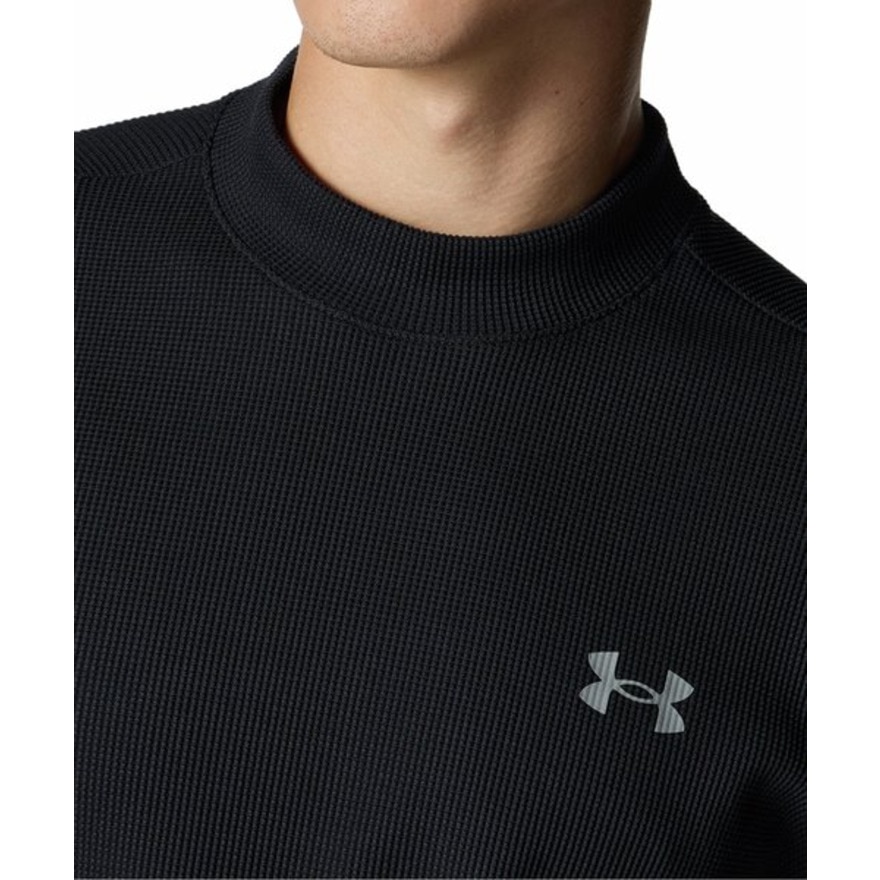 アンダーアーマー（UNDER ARMOUR）（メンズ）ゴルフウェア 吸汗速乾 長袖 ドライブ ワッフル ロングスリーブ モックネック シャツ 6007932 001