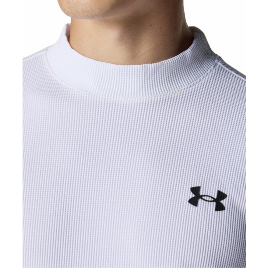 アンダーアーマー（UNDER ARMOUR）（メンズ）ゴルフウェア 吸汗速乾 長袖 ドライブ ワッフル ロングスリーブ モックネック シャツ 6007932 100