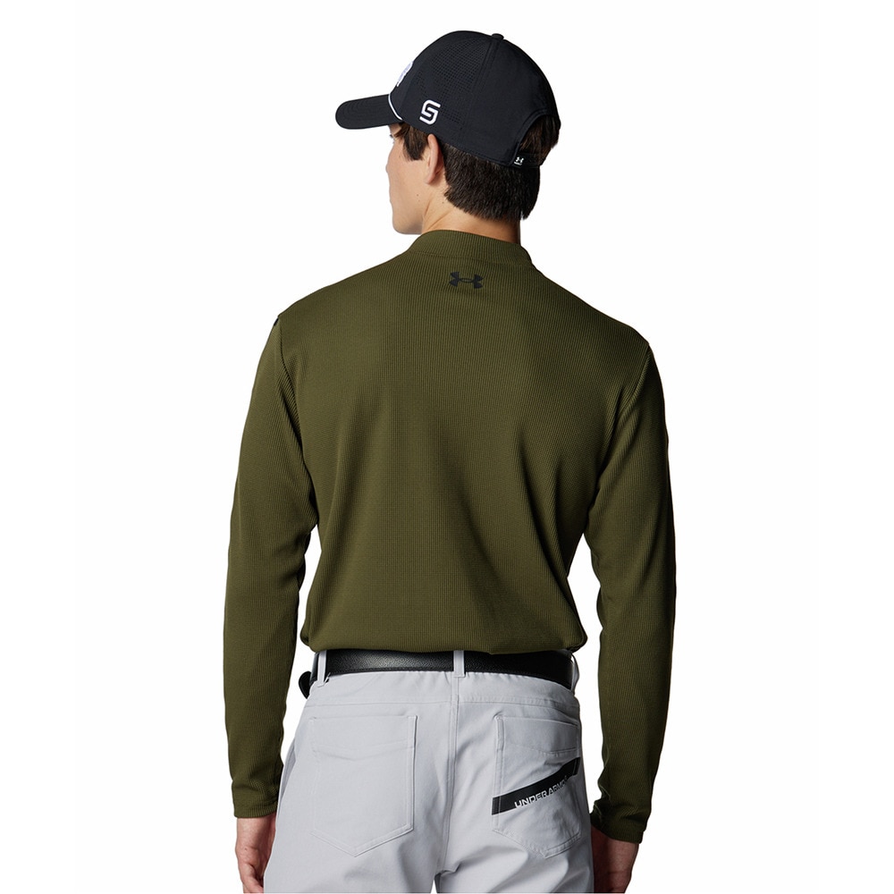 アンダーアーマー（UNDER ARMOUR）（メンズ）ゴルフウェア 吸汗速乾 長袖 ドライブ ワッフル ロングスリーブ モックネック シャツ 6007932 308